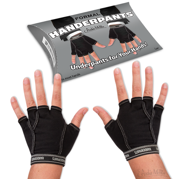  Archie McPhee Handerpants Briefs Underpants for Your Hands, 1  pack, White : Accoutrements: Clothing, Shoes & Jewelry