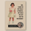 Dad Princess Greeting Card