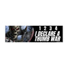 1 2 3 4 I Declare a Thumb War | Badass Skeleton Car Decal: Bumper Sticker