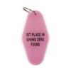 1st Place in Giving Zero Fucks Motel Keychain - Keychain