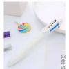 6 Color Retro Pens - White