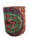 Vintage Rug Pattern Storage and Plant Basket