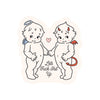 Angel Devil Cute Swear High Quality Vinyl Sticker