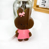 Cartoon cute acetate bunny hair claw clip: White