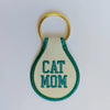 Cat Mom Embroidered Key Tag - Keychain