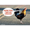 Chicken Crossing The Road Magnet - Magnets