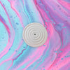 Colorful Concrete Round Mini Incense Holders: Off White / Matte - Incense