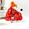 Creative Puppy in Puffer Jacket Acetate Hair Claw Clip: Red