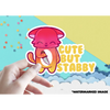 Cute But Stabby Vinyl Sticker - Stickers