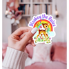 Disobey the Rules Sarcastic Vintage Sticker