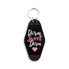 Dorm Sweet Dorm Motel Keychain: Black