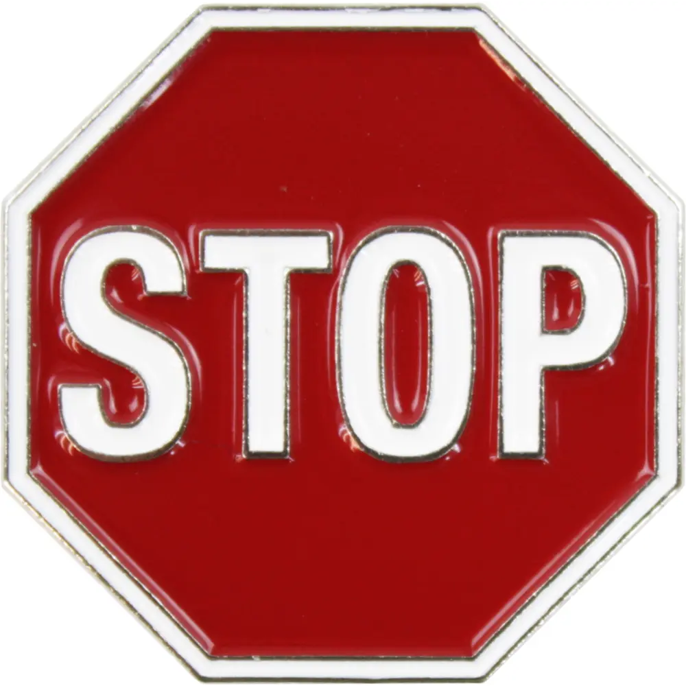 Enamel Pin - Stop Sign – Recreation Gifts + Supply