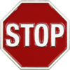 Enamel Pin - Stop Sign - Enamel Pins