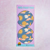 2 Car Coasters, Blue Sky Sun Pattern