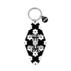 Printed Keychain Black Floral - Where Are My Fucking Keys