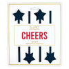 Acrylic Stir Sticks - Stars, 4 Pack