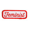 Feminist Embroidered Iron-On Patch: 1’’ tall x 3’’ wide