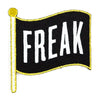 Freak Flag Embroidered Iron-On Patch: 2.5’’ tall