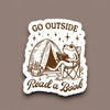 Go Outside Read a Book Sticker