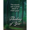 Guys In The Woods Greeting Card - Subtext Greeting Card