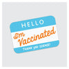 Hello I’m Vaccinated Sticker - Stickers