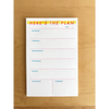 Here’s The Plan - Flat-Printed Notepad - Note Cards