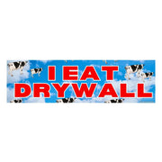 I Eat Drywall Car Decal: Bumper Sticker