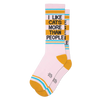 I Like Cats More Than People Gym Crew Socks - Socks