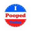 I Pooped Today Voting Parody Sticker