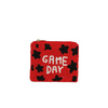 Ladies Fully Beaded GAME DAY Red Printed Cosmetic Bag