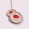 Lips Incense Holder Concrete Colorful Unique Home Decor - Incense