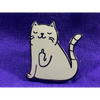 Middle Finger Cat Enamel Pin Gifts for Cat Lovers