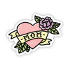 Mom tattoo heart sticker