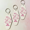 Motel Style Keychain Sorry I’m Late I Was Dilly Dallying