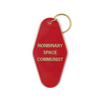 Nonbinary Space Communist Motel Style Keychain - Keychain