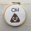Oh Poop Cross Stitch Kit - Cross Stitch