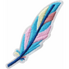 Patch - Feather - Blue And Pink