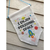 Personal Space Tiny Banner Cross Stitch Kit - Cross Stitch