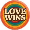 Pin-on Button - 1.25 Inch - LGBT Pride - Love Wins