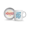 Purrfect Cat Bowl & Just Okay Mug Set - Mugs