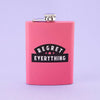 Regret Everything Hip Flask - Pink - Flask
