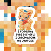 Rolled My Eyes Sticker - Stickers