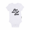 SALE 3 - 6 Months Cotton White Rad Dad Onesie
