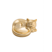 SALE Gold Trinket Tray Cat