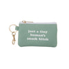 SALE Polyester 5’’ Blue Human’s Snack Keyring Zip Wallet