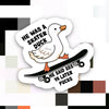 Skater Duck Sticker