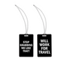 Stop Grabbing Luggage Tags Set of 2