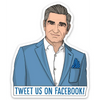 Tweet us on Facebook Die Cut Sticker - Stickers