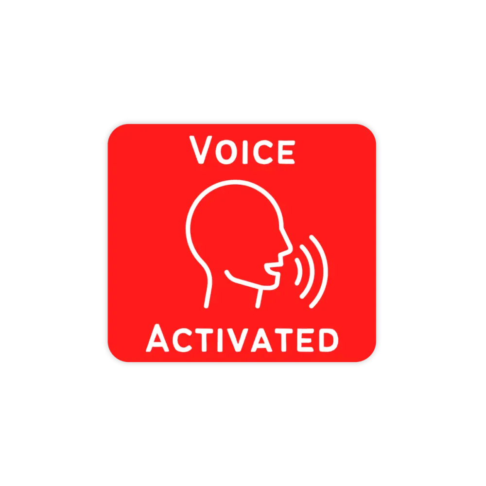 Voice Chat Sticker Voice Activated Funny Prank Sticker – Recreation Gifts + Supply