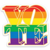 Vote - Rainbow Die Cut Sticker - Stickers